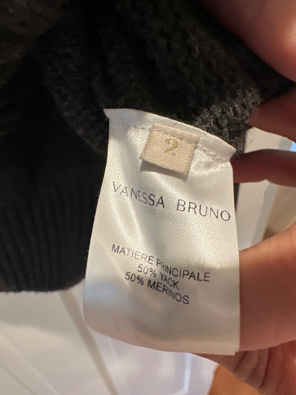 Vanessa Bruno charcoal wool sweater - Picture 3 of 5